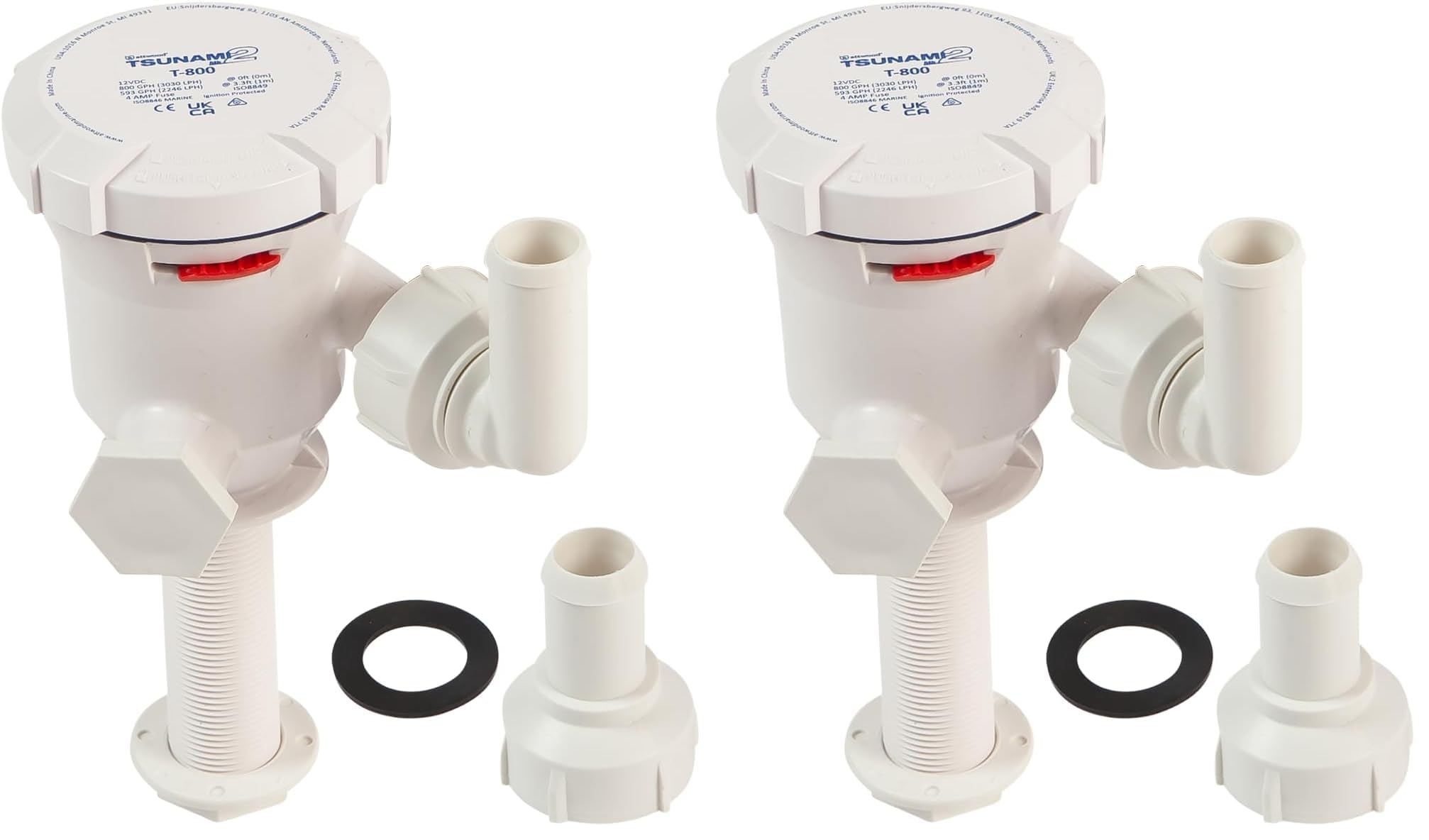 Amazon.com: Attwood Tsunami Pump, 800 GPH Straight | Aerator | 3-1